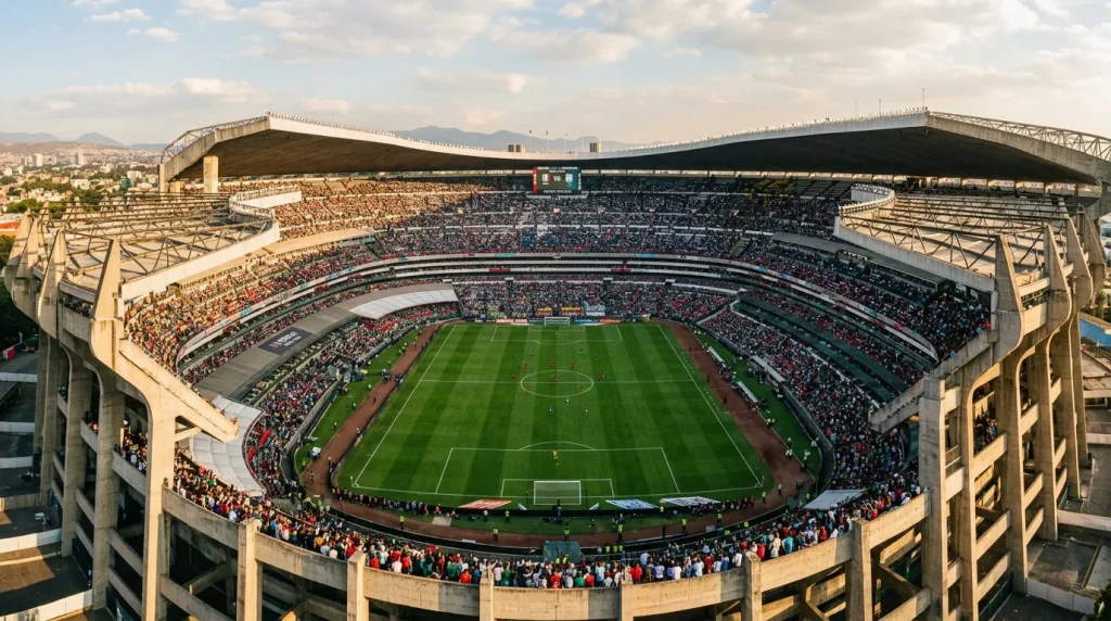 Estadio Azteca Mexico City MM-kisat 2026 avausottelu