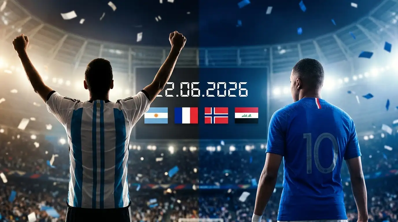 MM-kisat 2026 lohko I ja J -kooste — Messi ja Mbappé